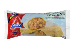 Atkins Chicken with Cheese and Bean Burrito