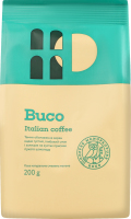 Кофе натуральный жареный молотый Italian coffee Buco м/у 200г