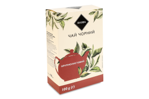 Чай чорний байховий крупнолистовий RIOBA к/у 100г
