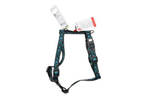 Шлея д/собак Луска з QR адресником анатомічна H-образна нейлон пластиковий фастекс р.S 15мм A30-45см B36-45см WauDog