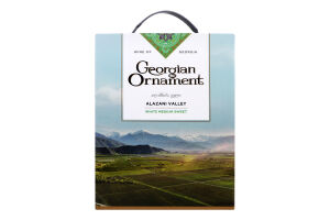 Вино Georgian Ornament Alazani Valley белое п/слад