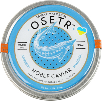 Икра сибирского осетра зернистая Noble caviar Osetr в/с ж/б 100г