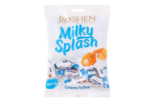 Цукерки Creamy Toffee Milky Splash Roshen м/у 150г