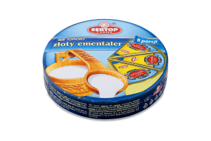 Сир 45% плавлений Емменталь Sertop к/у 8х17.5г