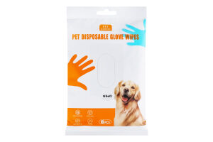 Рукавички вологі для тварин 26х23см