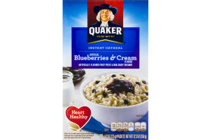 Quaker Instant Oatmeal Blueberries & Cream Packets - 10 CT