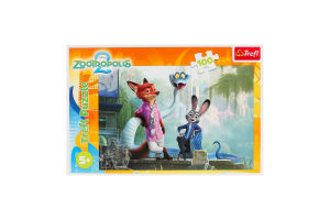 Пазлы для детей от 5лет Zootropolis 2 Disney Trefl 100эл