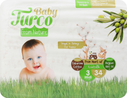 Підгузки Baby Turco Midi 3 5-9кг