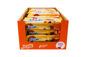 Печиво в молочному шоколаді з карамеллю, злаковими чипсами і фундуком Goplana м/у 140г