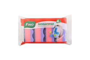 Губки кухонные Антибактериал Fino 4шт