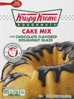 Betty Crocker Krispy Kreme Doughnuts Cake Mix with Chocolate Flavored Doughnut Glaze