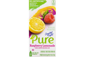 Crystal Light Pure Sweetened Drink Mix Raspberry Lemonade - 7 CT
