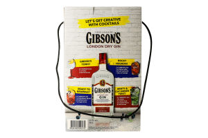 Джин London Dry 37,5% 0,7л+бокал коробка Gibson's