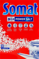 Соль для посудомоечных машин регенерационная 5в1 Power salt Somat 1.5кг