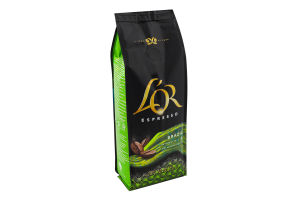 Кофе натуральный жареный в зернах Brazil Espresso L'OR м/у 500г