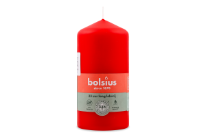 Свеча красная №103614397041 Bolsius 1шт
