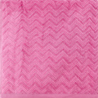 Рушник світло-фіолетовий махровий велюр жакард 70*140см 550г/м2 ГМ Текстайл