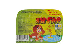 Продукт сирний 60% плавлений пастоподібний Янтар ДП Старокостянтинівський молочний завод п/у 180г