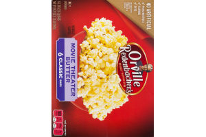 Orville Redenbacher's Gourmet Popping Corn Classic Bag Movie Theater Butter - 6 CT