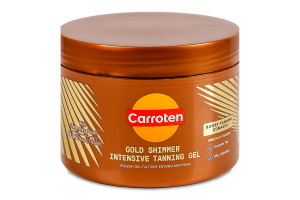 Гель для тела для интенсивного загара с золотистым шимером Carroten 150мл