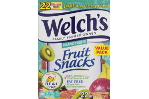 Welch's Fruit Snacks Island Fruits - 22 CT