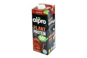 Напій соєвий стерилізований з шоколадним смаком Plant protein Alpro т/п 1л