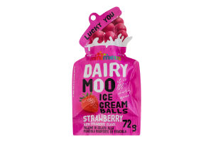 Шарики мороженого Клубника Dairy Moo Mini Melts м/у 72г