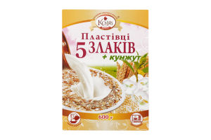 Пластівці 5 злаків+кунжут Козуб продукт к/у 600г
