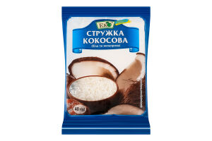 Стружка кокосова біла та кольорова Еко м/у 40г
