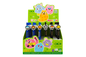 Ручка кулькова автоматична 0.7мм №ZB.2108 Космічна команда Kids Line ZiBi 1шт