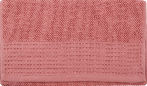 Рушник світло-теракотовий махровий з вафельним бордюром 40*70см 450г/м2 ГМ Текстайл