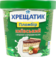 Морозиво пломбір зі смаком лісового горіха Київський Хрещатик ст 350г