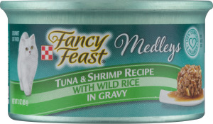 Fancy Feast Medleys Gourmet Cat Food Tuna & Shrimp Recipe with Wild Rice In Gravy