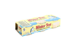 Тунец в подсолнечном масле Mister Ton к/у 3х80г