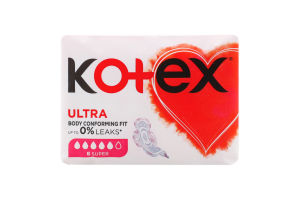 Прокладки гігієнічні Super Ultra Kotex 8шт