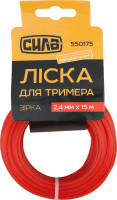 Лiска д/тримера 2,4мм зірка 15м Сила