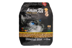 Наполнитель древесный Универсальный AnimАll 5.3кг