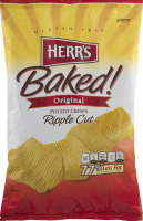 Herr's Baked! Original Potato Crisps Ripple Cut