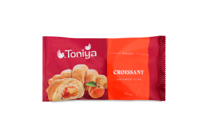Круасан з абрикосовою начинкою Toniya м/у 60г