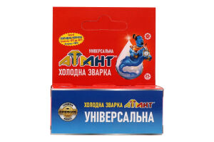 Суперклей Холодна зварка епоксидний універсальний 25г Атлант