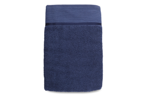 Рушник синій махровий 70*140см 360г/м2 Aisha