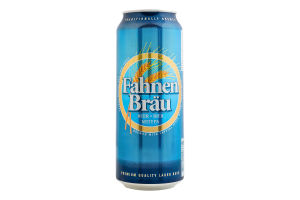 Пиво 0.5л 4.7% светлое Fahnen Brau ж/б