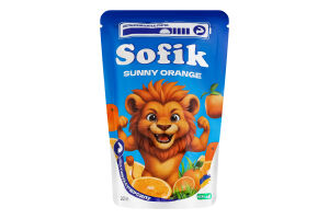 Напій соковий безалкогольний негазований зі смаком апельсину Sunny orange Sofik д/п 200мл