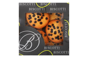 Печиво здобне пісочно-відсадне Американське з шматочками глазурі Biscotti к/у 0.205кг