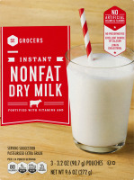 SE Grocers Instant Nonfat Dry Milk Pouches - 3 CT