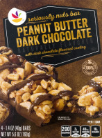 Ahold Seriously Nuts Bar Peanut Butter Dark Chocolate - 4 CT