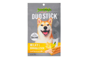 Ласощі д/собак Подвійні молочні палички з бананом 50г Jerhigh