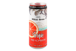 Напій слабоалкогольний Комбуча Тропік газований 6% 0,33л ж/б Міккі Брю