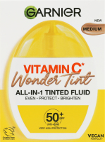 Флюид тональный для лица с витамином C SPF 50+ Wonder tint Натуральный Garnier 40мл