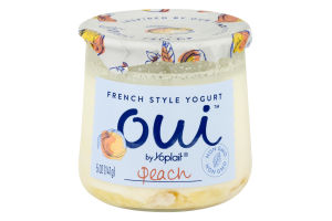 Yoplait Oui French Style Yogurt Peach